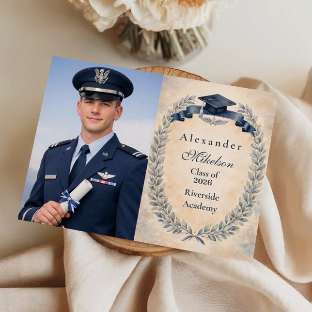 Photo Military Air Force Graduation Theme Announcement (Creator Uploaded)