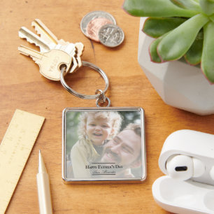 Photo  Minimalist Father's Day Keychain