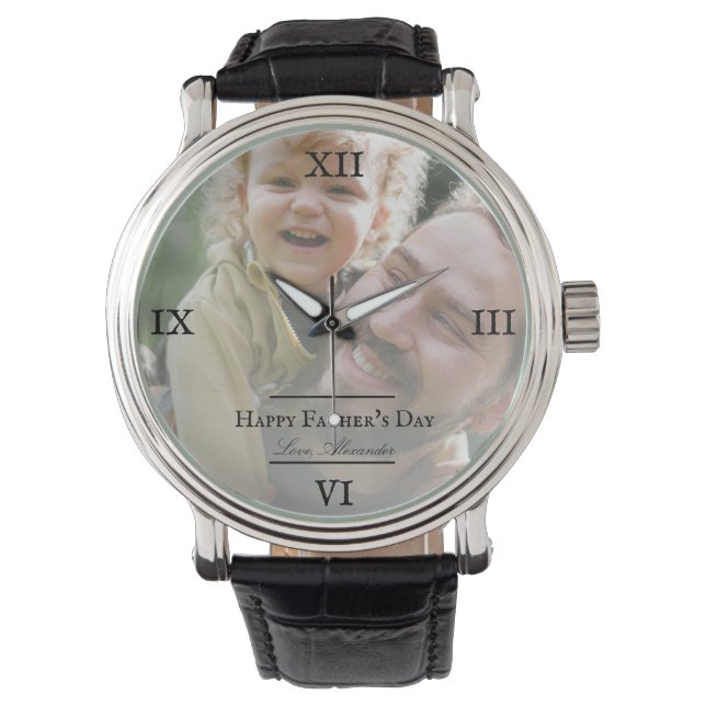 Photo Minimalist Father's Day Watch (Front)