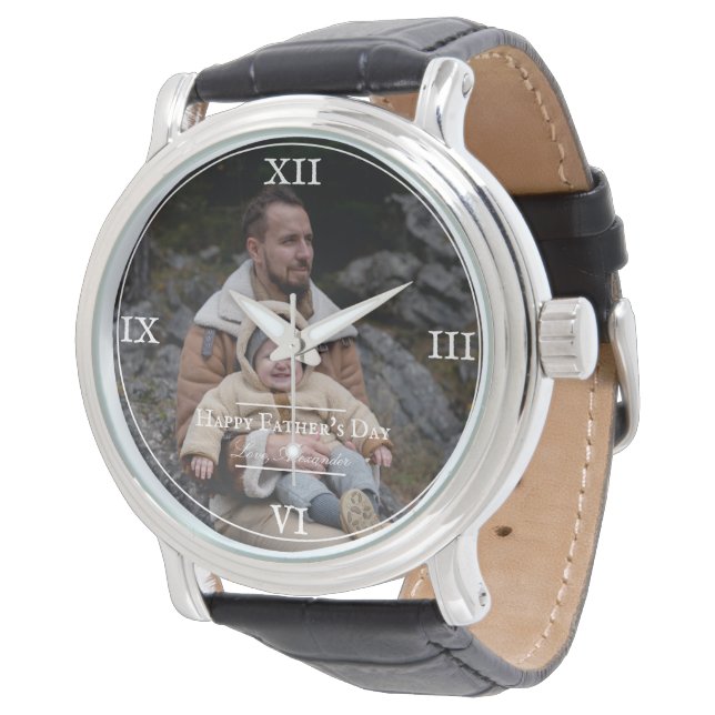 Photo Minimalist Father's Day | White Watch (Angled)