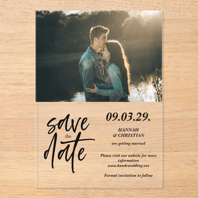 Photo Minimalist Save the date (Front)