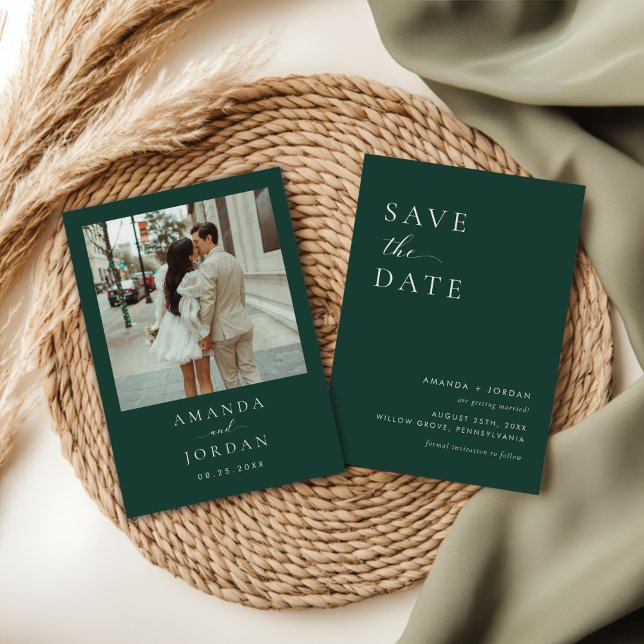 Photo Minimalist Save the Date Invitation (Creator Uploaded)