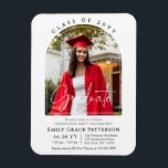 Photo Modern Arch Graduate Script Graduation Party Magnet<br><div class="desc">Photo Modern Arch Graduate Script Graduation Party Invitation Magnet features your favorite photo of your graduate with text "Graduate" in elegant modern calligraphy script. Simple,  stylish and classy. Created by ©2025 Evco Studio www.zazzle.com/store/evcostudio</div>