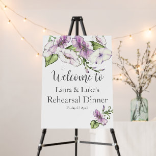  Photo Modern Pansy QR Code Rehearsal Foam Board