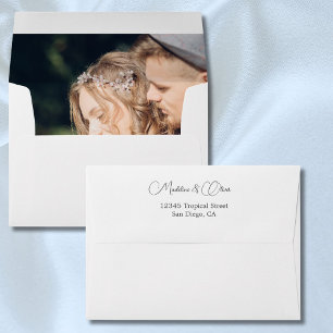 Photo Modern Simple Wedding Envelope