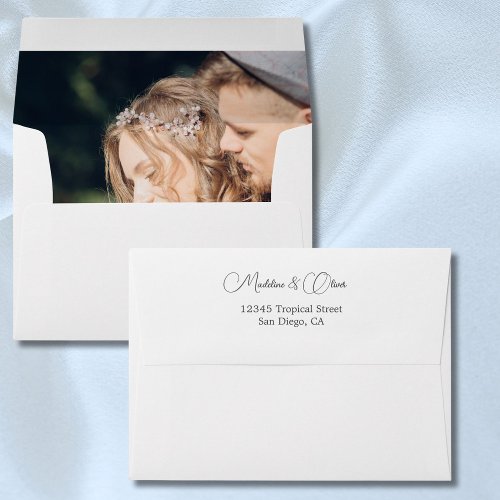 Photo Modern Simple Wedding Envelope