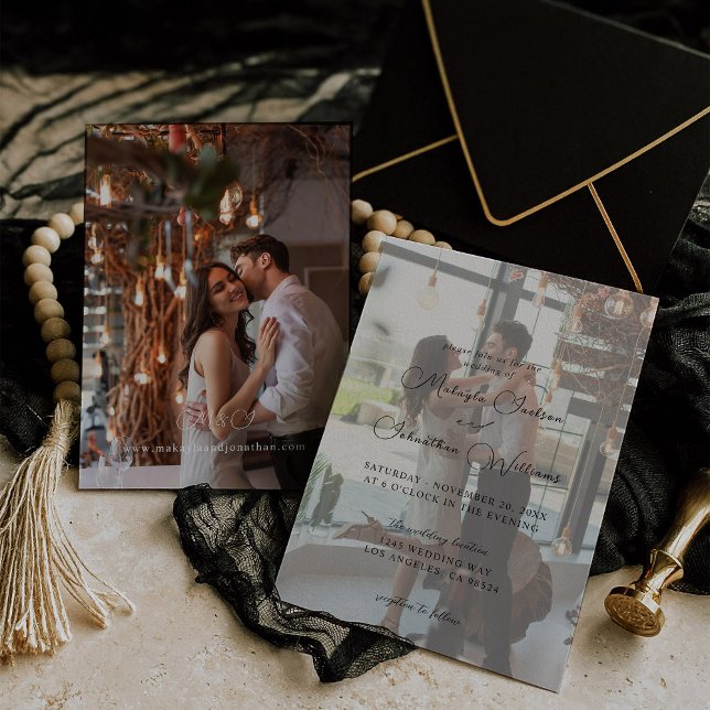 Photo Modern Vertical 9 Wedding Invitation (Creator Uploaded)