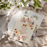 Photo Modern  Wildflower 60th Birthday Invitation<br><div class="desc">Celebrate the milestone of a lifetime amidst the beauty of nature with our "Wildflowers Botanical Garden 60th Birthday Invitation." This invitation isn't just a card; it's a serene invitation to a celebration of life and natural elegance, designed to set the tone for a birthday party that's as charming as it...</div>