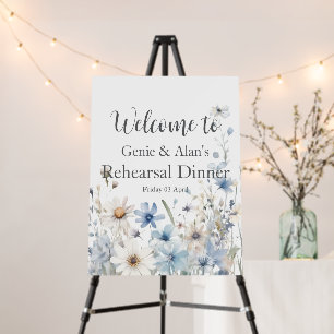  Photo Modern Wildflower QR Code Rehearsal Foam Board