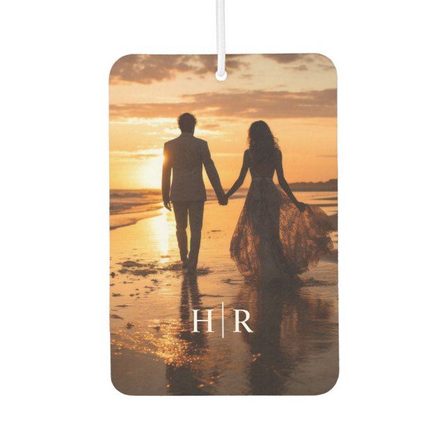 Photo Monogram Air Freshener (Front)