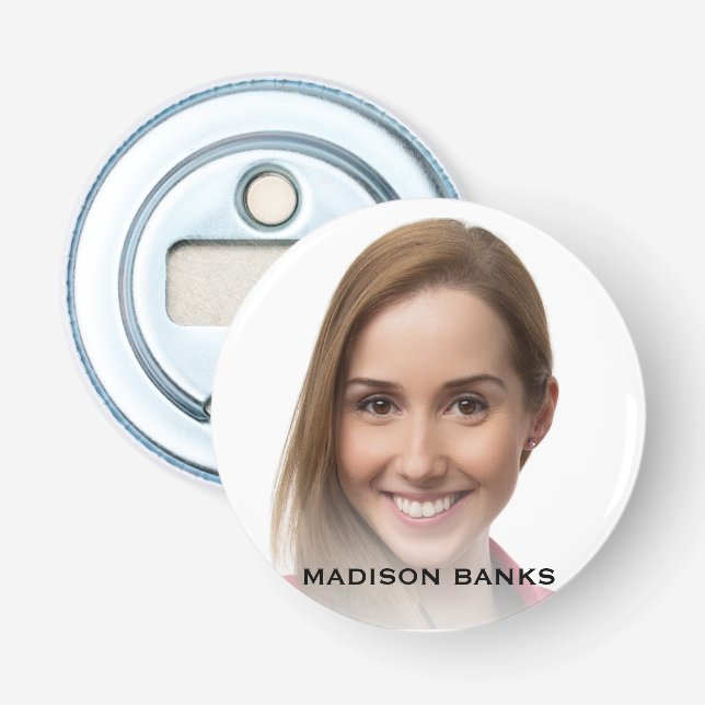 Photo Monogram Easy Budget Special Spectacular Bottle Opener (Front)