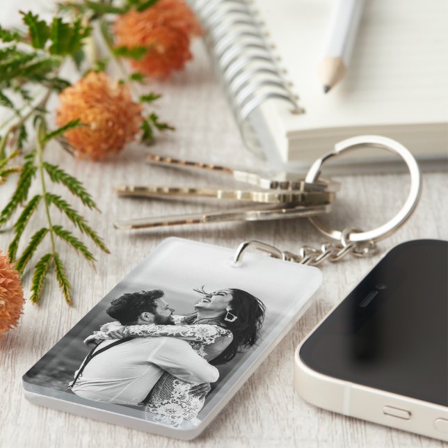 Photo Monogram Keychain (Front Right)