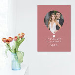 Photo Monogram Romantic Heart Coodinates Modern Faux Canvas Print<br><div class="desc">Photo Monogram Romantic Heart Coodinates Modern Faux Canvas Print Wall Art features your favorite photo with your monogram and custom coordinates of longitude and latitude that are special to you in modern script typography. Perfect gift for weddings, birthday, Christmas, Valentine's Day, anniversary and so much more. Designed by ©Evco Studio...</div>