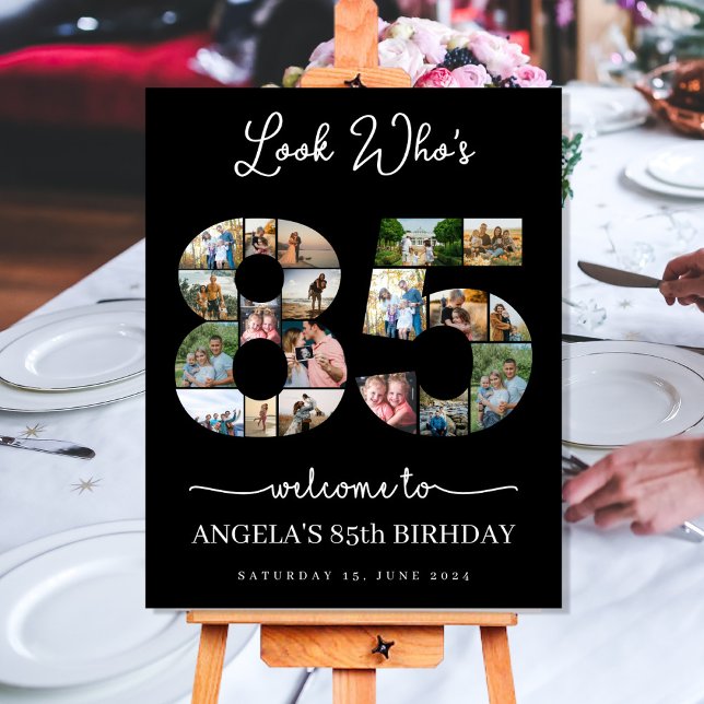 photo montage for 85th birthday look who's 85  poster (Creator Uploaded)