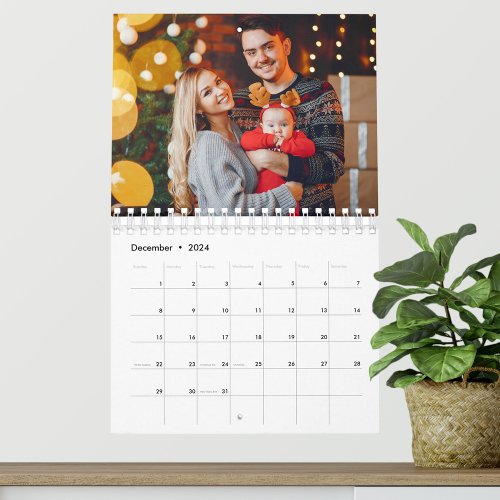 Photo Mosaic Mix Collage Family 2024 Calendar