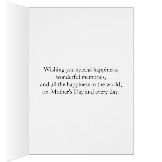 Photo Mother's day card with a rearing horse (Inside (Right))