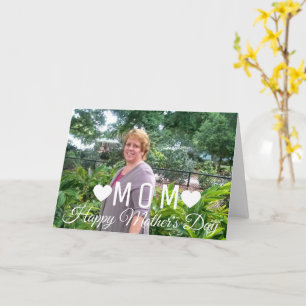 Photo Mother's Day Script & Hearts Card