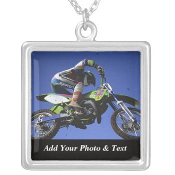 Photo Motocross Sports Necklaces by sagart1952 at Zazzle