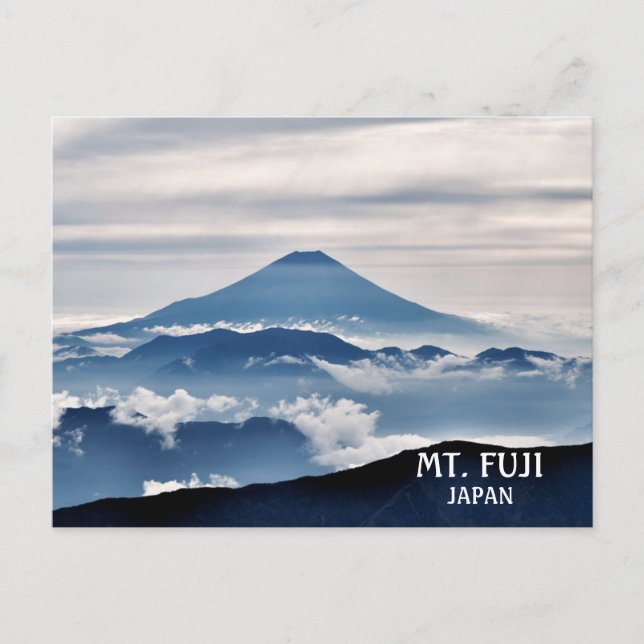 Photo Mt. Fuji Volcano Japan Postcard (Front)