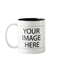 Photo mug - black and white 11oz template