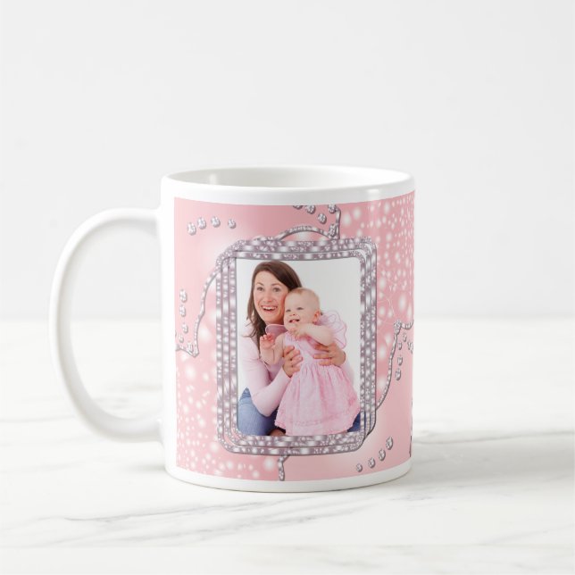 Photo Mug Sublimation Pink Mug Wrap (Left)