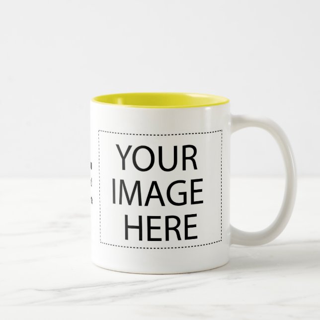 Photo mugs - yellow two tone template 15oz (Right)
