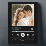 Photo Music Player Personalized Black Plaque<br><div class="desc">Turn up the memories with our Personalized Photo Music Player Plaque! A unique way to showcase your favorite tunes and treasured moments in style.</div>