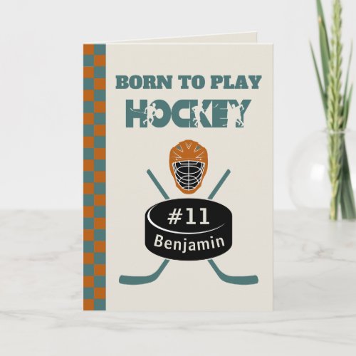 Photo Name Age Text Jersey Number Hockey Sport  Card