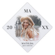 Photo name and year of graduation cap topper