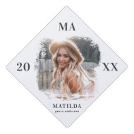 Photo name and year of graduation graduation cap topper