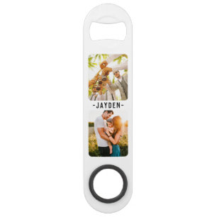 Photo & Name Double Sided Bottle Opener