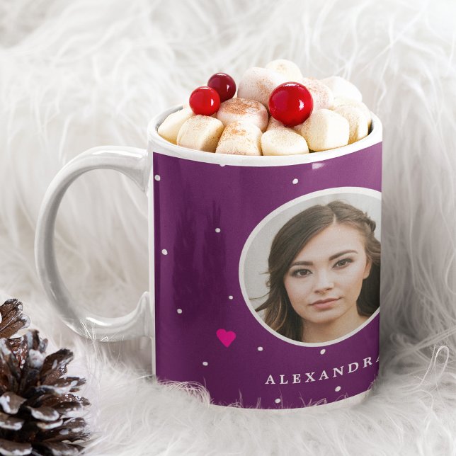 Photo name personalized Christmas funny family Coffee Mug (Creator Uploaded)
