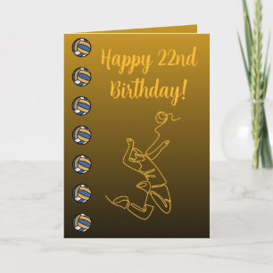 Photo Name Sentiment Sport Theme Volleyball Card