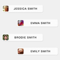 Photo & Name Sticker Labels Template