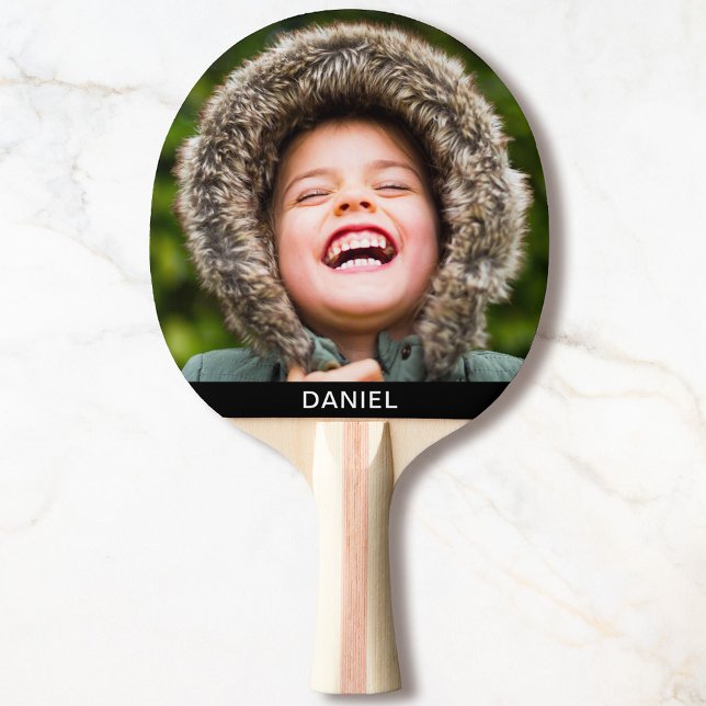 Photo & Name Template Table Tennis Bat Paddle (Creator Uploaded)