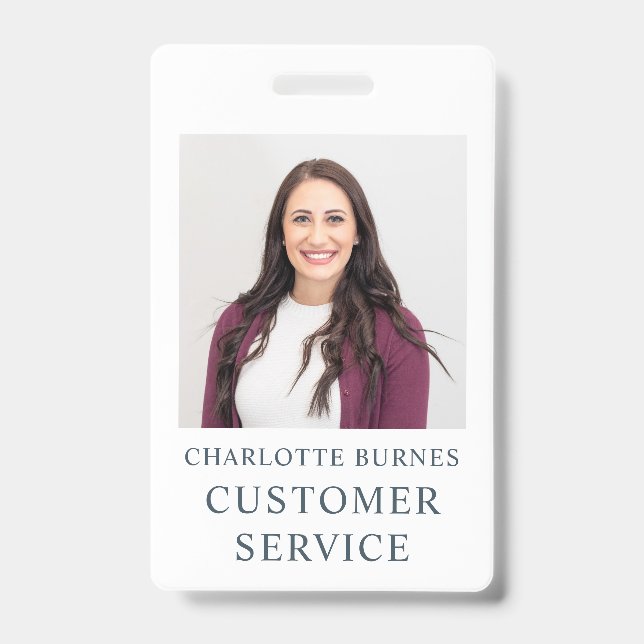 Photo Name Title Badge (Front)