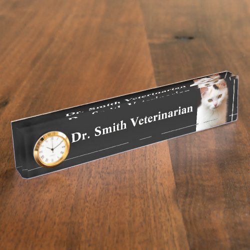 Photo Nameplate Front Desk Office Desk Name Plate