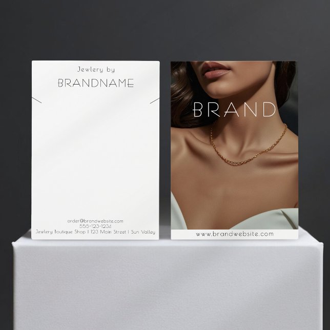 Photo necklace Jewelry Display Card (Creator Uploaded)