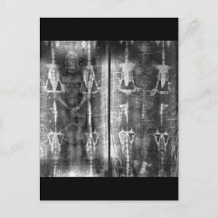 Photo Negative Picture of the Shroud of Turin Postcard