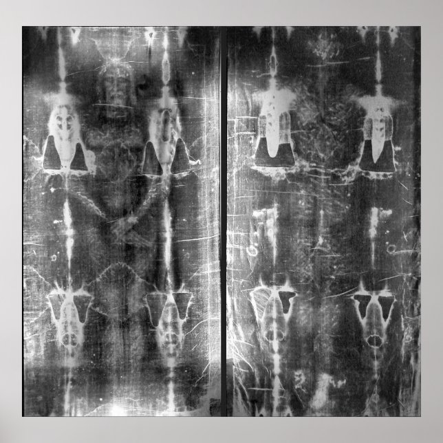 Photo Negative Picture of the Shroud of Turin Poster (Front)