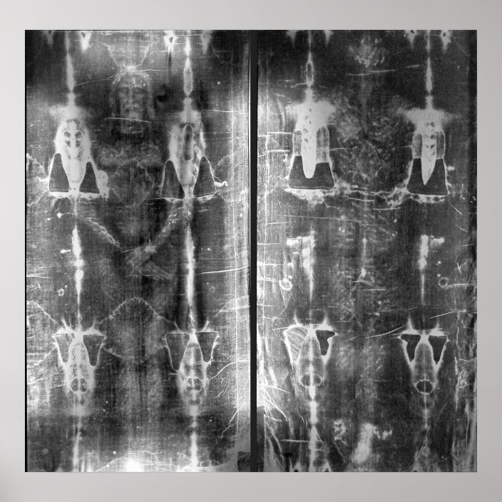 Photo Negative Picture of the Shroud of Turin Poster | Zazzle.com