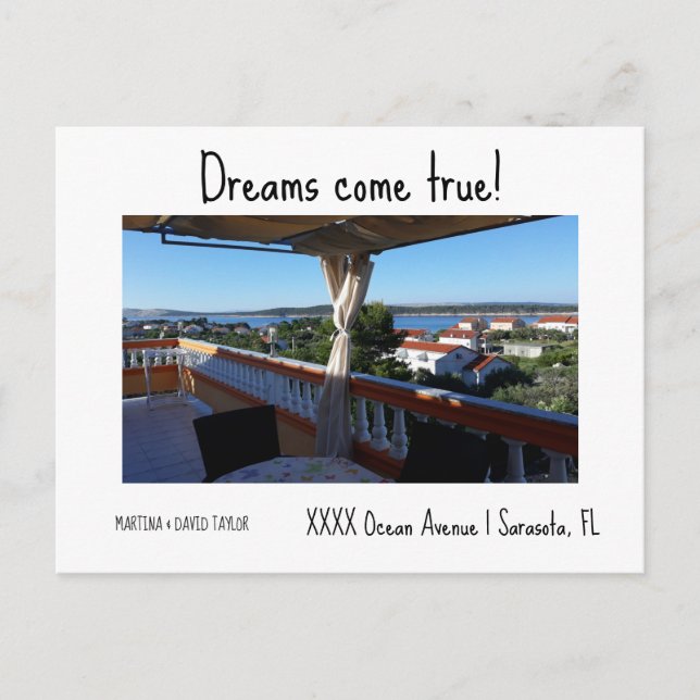 Photo New Home Address Announcement  Postcard (Front)