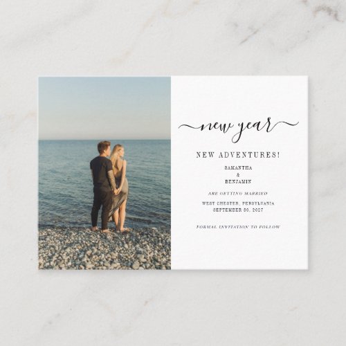 Photo New Year Adventures Save The Date Card