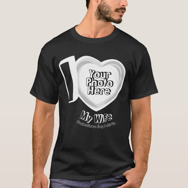 Photo Newly Weds I love My Wife for husband T-Shirt