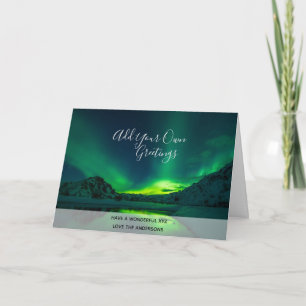 Photo Northern Lights Iceland Aurora Borealis Card
