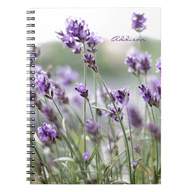 Photo Notebook With Lavender (Front)