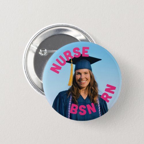 photo nurse bsn rn  2 Inch Button