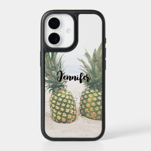 Photo of 2 Pineapples on a Beach iPhone 17 Case