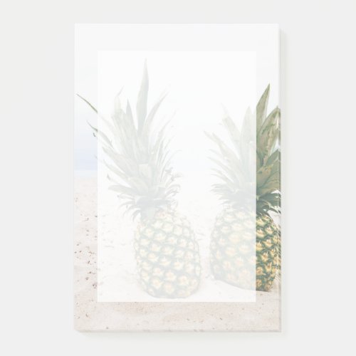 Photo of 2 Pineapples on a Beach Post_it Notes