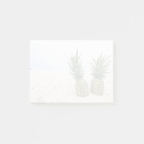 Photo of 2 Pineapples on a Beach Post_it Notes